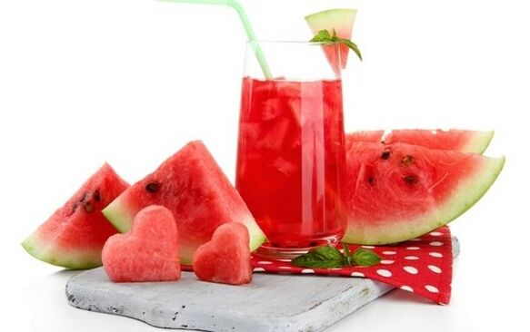 Pastèque et jus de pastèque pour perdre du poids